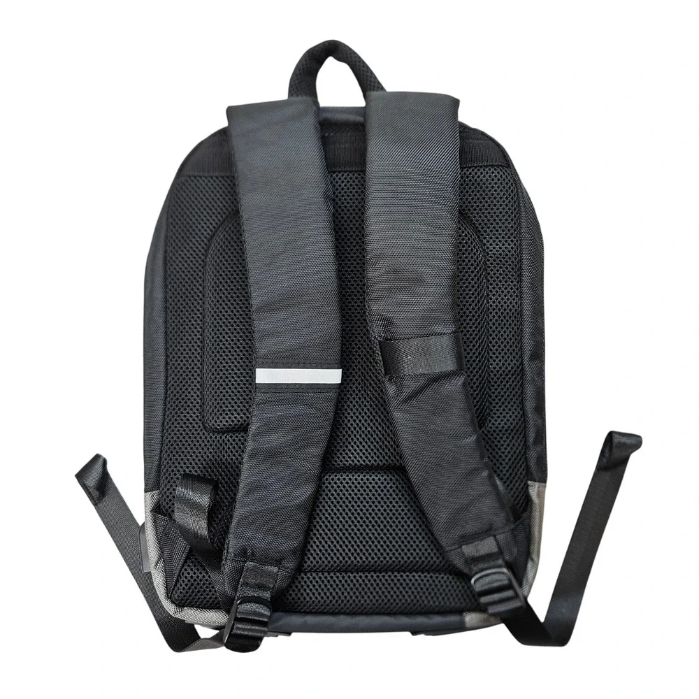 MAXcases Black Gray Slim Tech Backpack Laptop Bag with‎ USB Charging Port